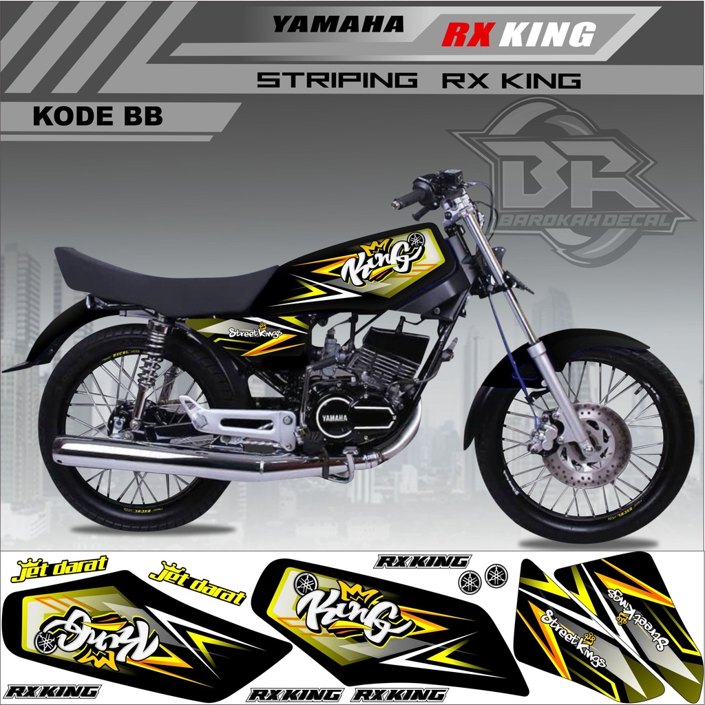 Sticker Rx King Variasi Stiker Lis Striping Rx King Kode BB