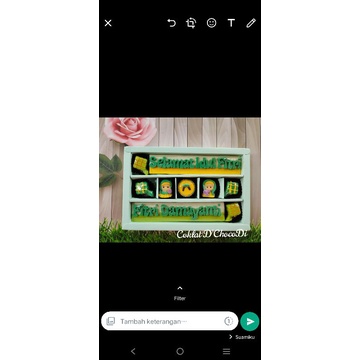 

Coklat Ucapan idul Fitri/ulang tahun/anniversary box sekat 15