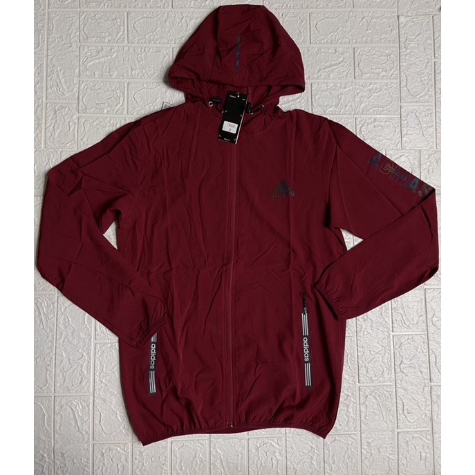 HOT DEALS JAKET RUNNING ADIDAS KUPLUK PARASUT MICRO OLAHRAGA IMPORT GRADE ORI