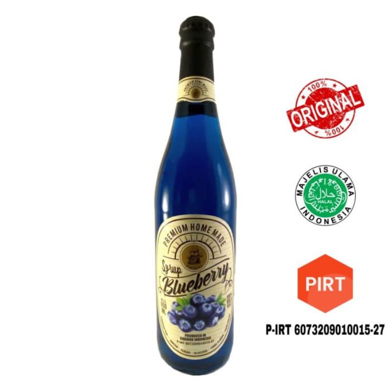 

Sirop Blueberry Kapal Phinisi Homemade Premium Quality 100% ASLI GULA