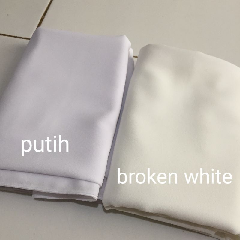 pashmina oval uk 200x75 | hijab malaysia | shawl curve-Putih