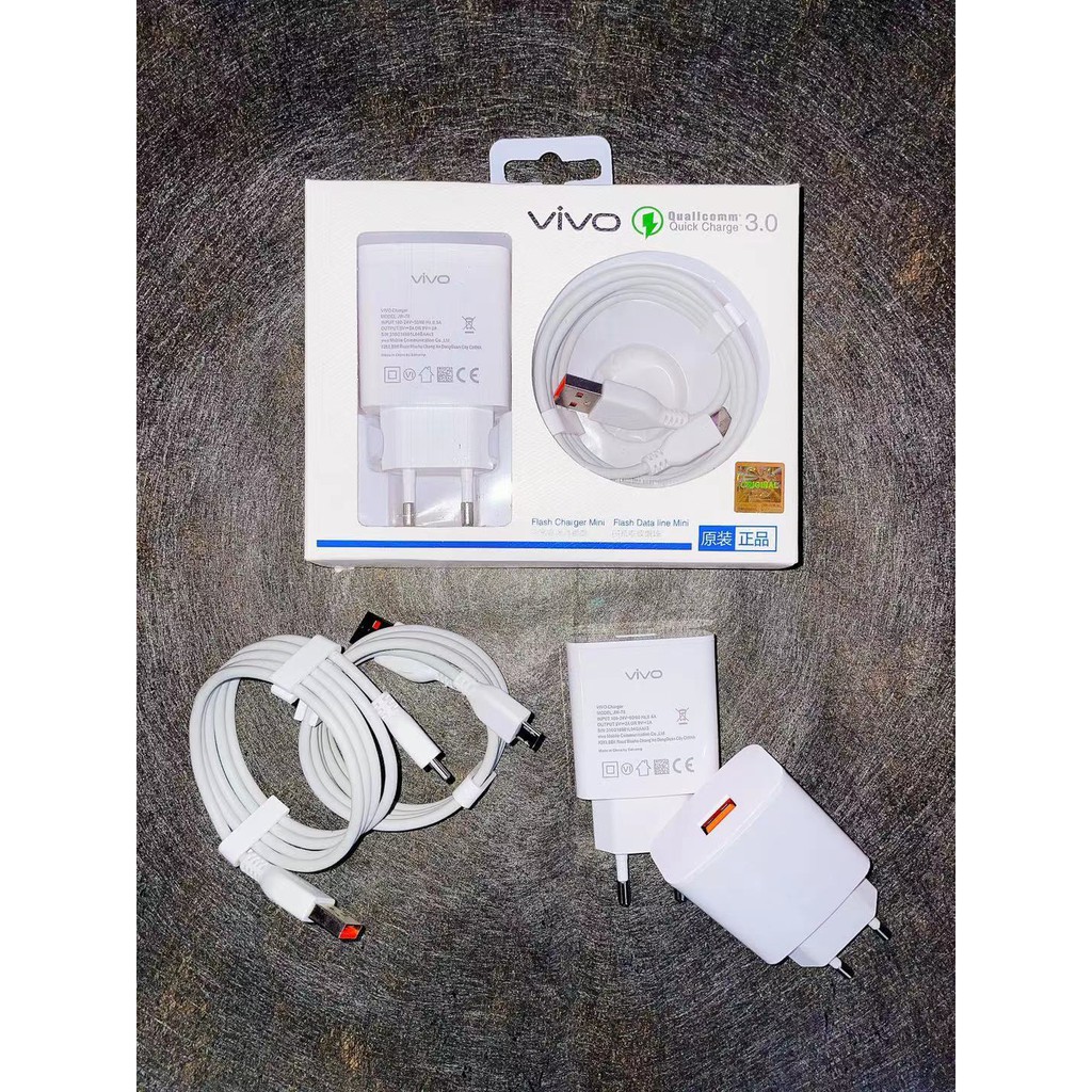 【3079】[GROSIR/COD]Charger ORI Vivo Micro usb Fast Charging Cas/Casan/Travel Charger