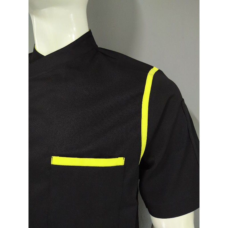 Chef Wear Baju Koki SS F Hitam