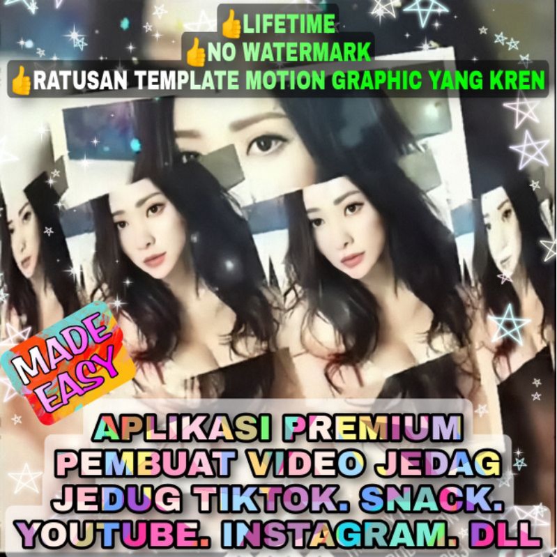 Aplikasi Premium Lifetime Pembuat Video Jedag Jedug Tiktok. SnackVideo. Instagram. Youtube. Facebook