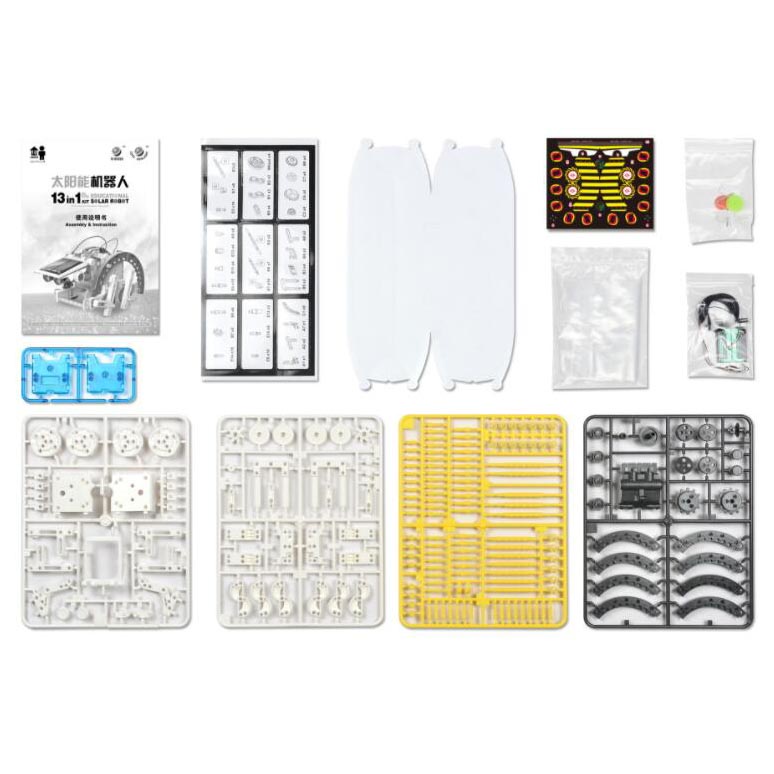 Mainan Anak 13 in 1 Transforming Solar Robot Science &amp; Education DIY