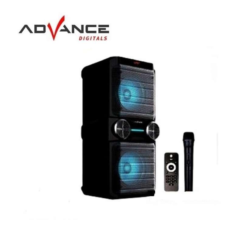 Speaker Advance K8D meeting 8 inch double + Mic Wireless suara mantap