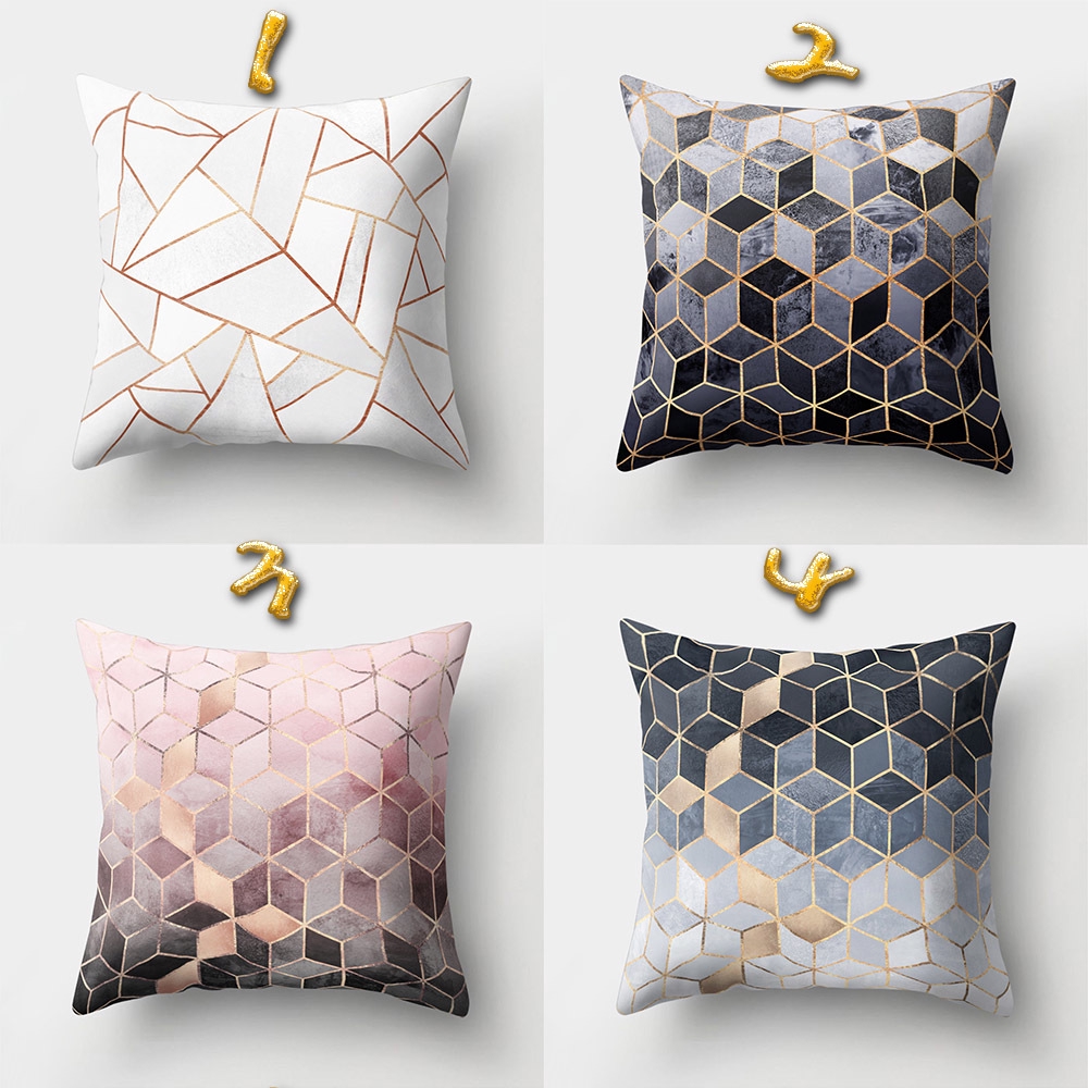 Geometric Printed Pillow Cases Cover Home Decor For Sofa Cushion