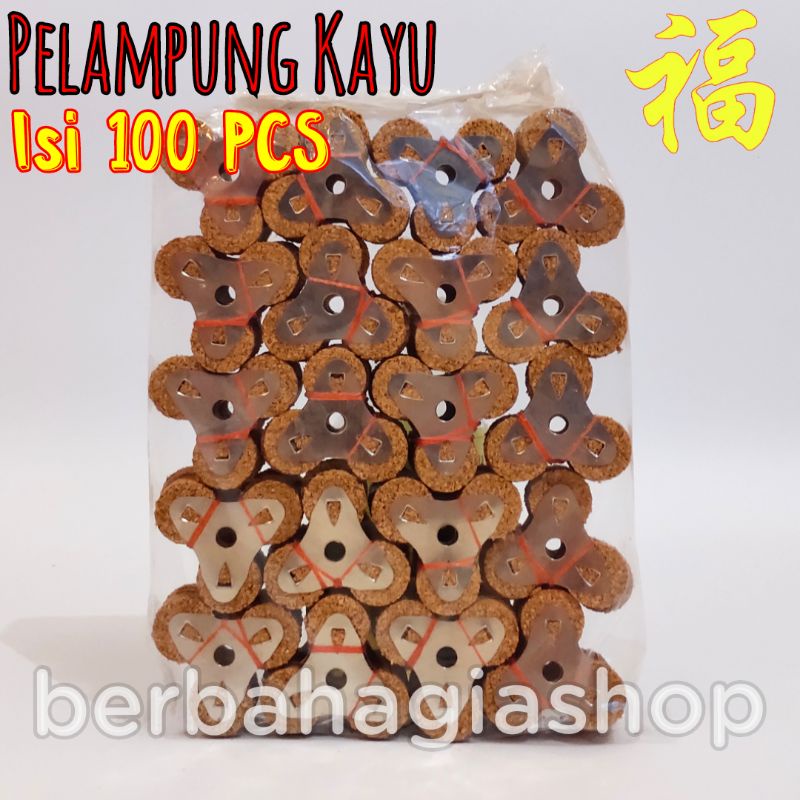 Pelampung Serat Kayu Sumbu Minyak Lilin Apung Isi 100 Pcs 1 Bungkus Type Kaki 3 Sembahyang Dewa Altar