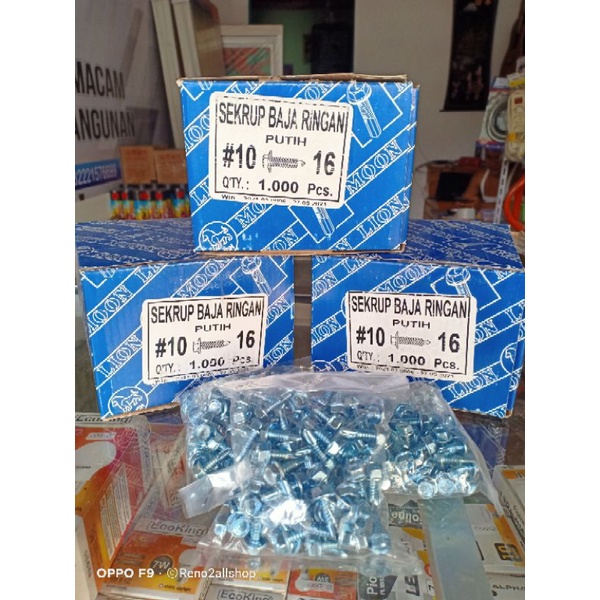 Baut Baja Ringan LION ORIGINAL (L) Sekrup Rofing