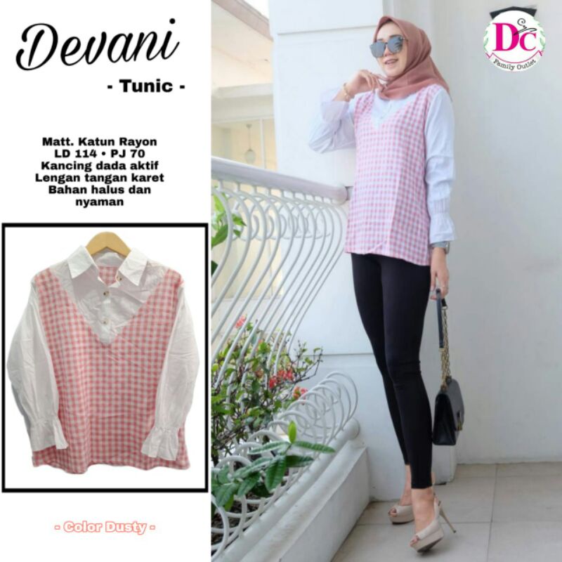 DEVANI Tunik Bahan Rayon HalusII DC