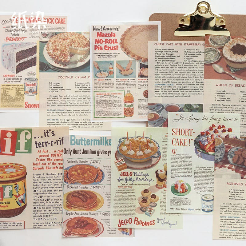

[5 lembar] Kertas Alat Tulis gaya retro aesthetic vintage untuk dekorasi scrapbook