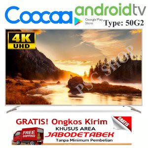 Jual  COOCAA 50G2 TV SMART ANDROID 4K UHD TV 50 INCH LED   JABODETABEK