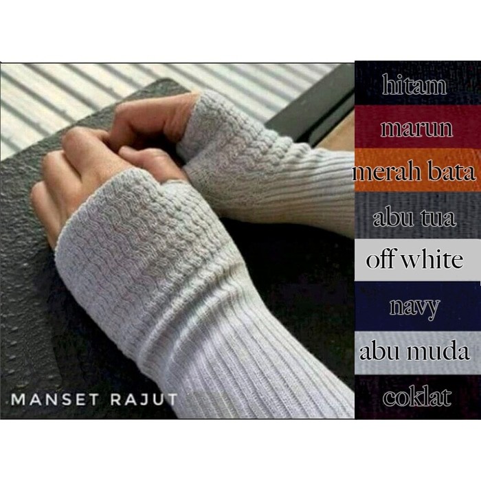 Manset Jempol Handsock Rajut Manset Tangan Rajut Kualitas Premium