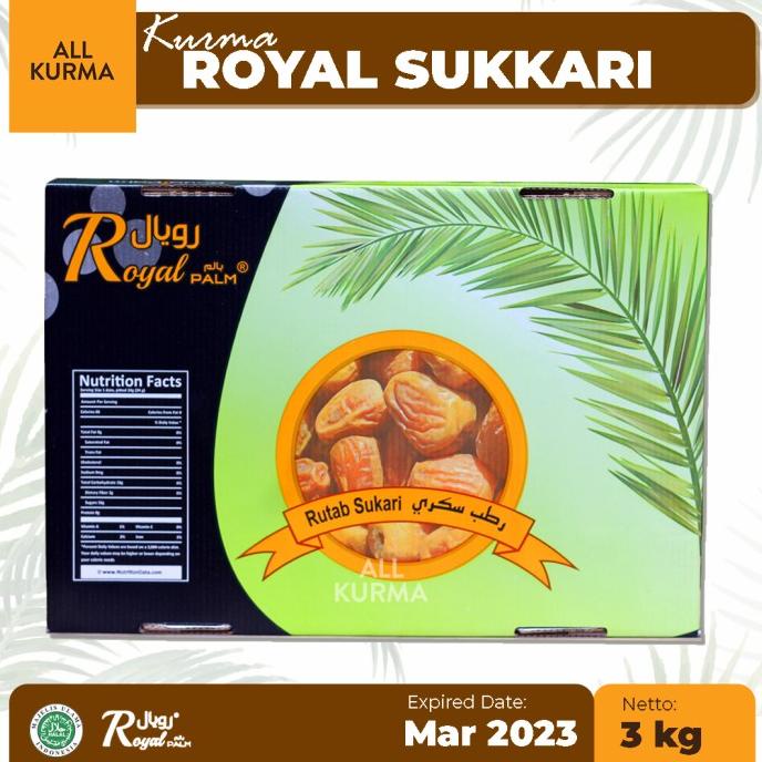 

TERLARIS Kurma Rutab Sukari Royal Palm 3Kg/KURMA 1KG/KURMA BARARI/KURMA RUTHOB/KURMA BAM/KURMA PALM FRUIT/KURMA TANGKAI/KURMA AZWA/KURMA SUKKARI/KURMA SAFAWI/KURMA TUNISIA/KURMA MUDA KUNING/KURMA MUDA HIJAU/KURMA MEDJOL/KURMA MADINAH SUPER