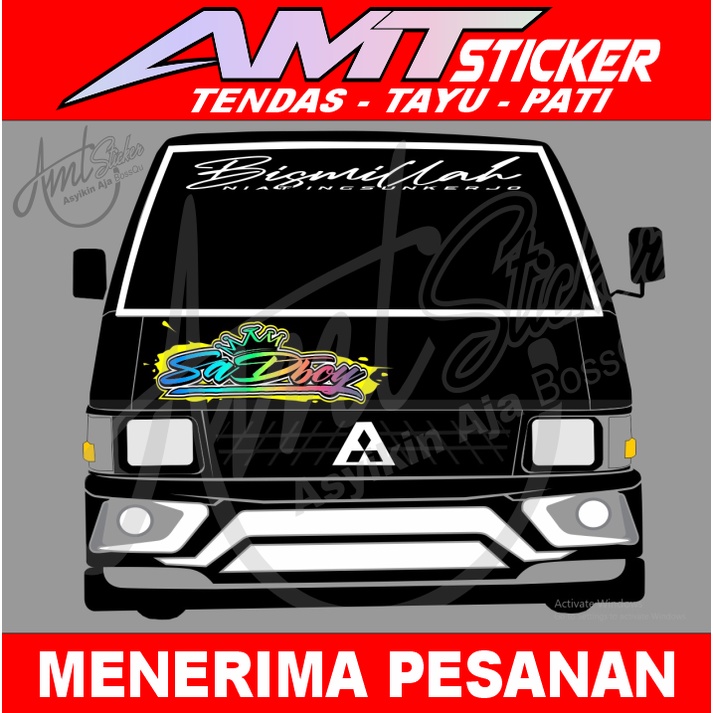 [TERBARU] Stiker Decal Dada Depan Hologam Simple Mobil L300 Stiker Sad Boy Stiker Cutting Tulisan Ka