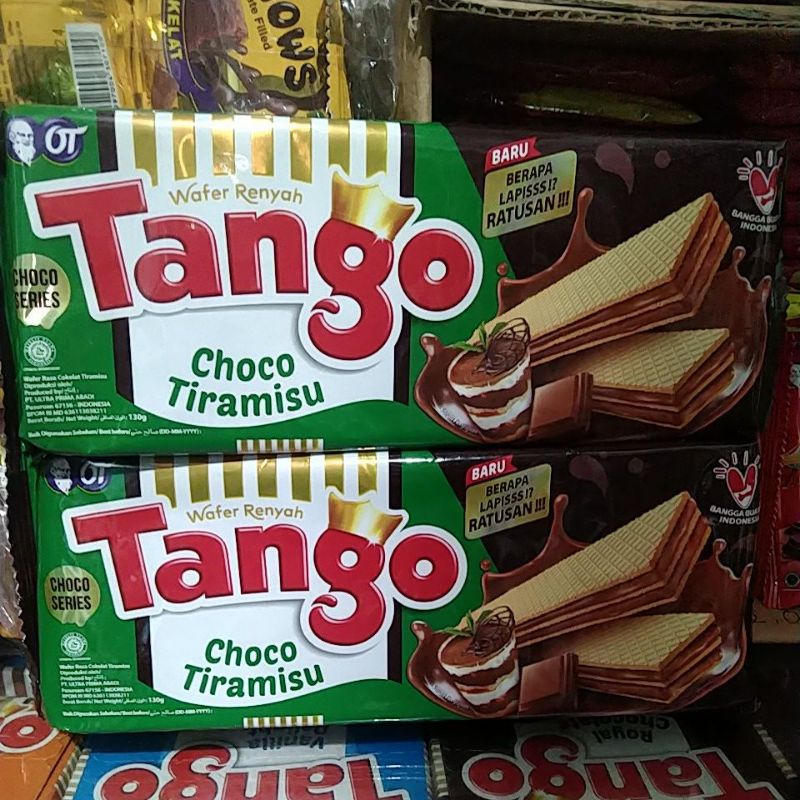 Tango wafer long Tiramisu 130gr 1 karton isi 24 pcs