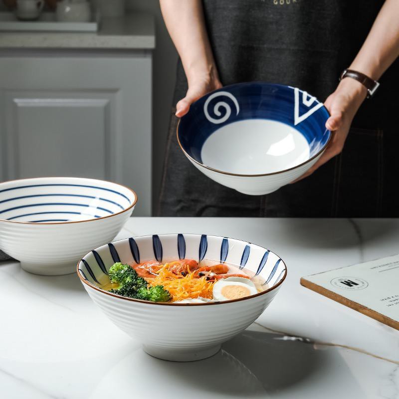 1PC Hand Painted RAMEN Bowl With Japanese Retro Hat