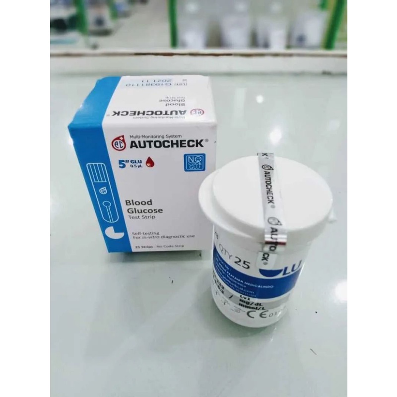 STRIP AUTOCHECK Glucose / Strip Cek Gula Darah - ISI 25 STRIP