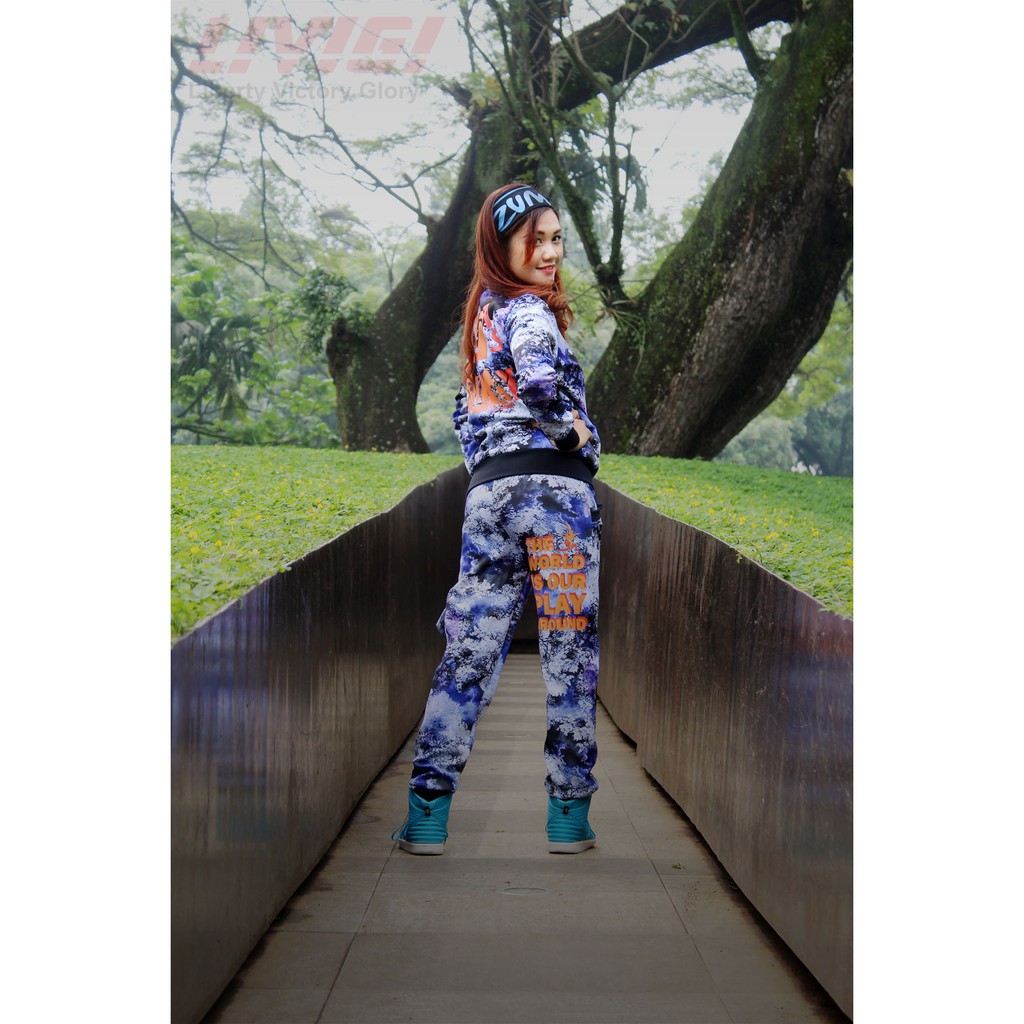 BAJU PAKAIAN ZUMBA YOGA AEROBIC AEROBIK FITNES SENAM OLAHRAGA WANITA SET SETELAN JAKET ARMY MURAH