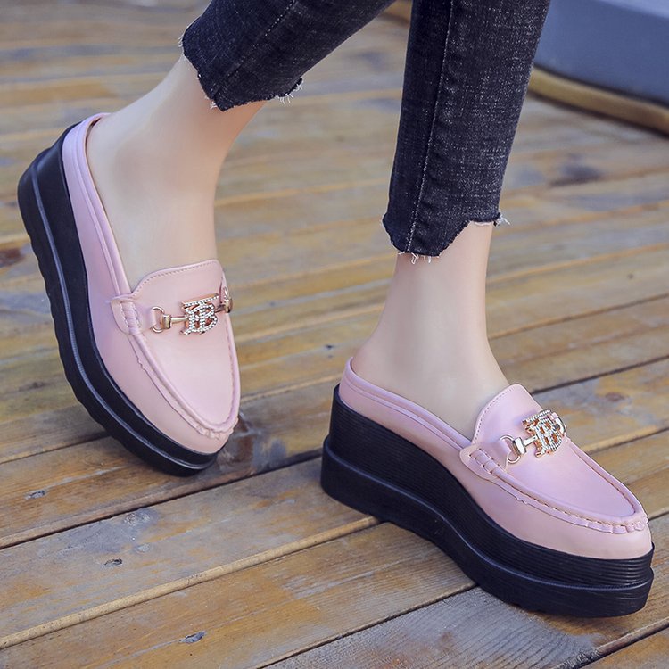 RYS - Chain Gloss Sepatu Slip On Loafer Wanita Fashion Casual - Ori Import