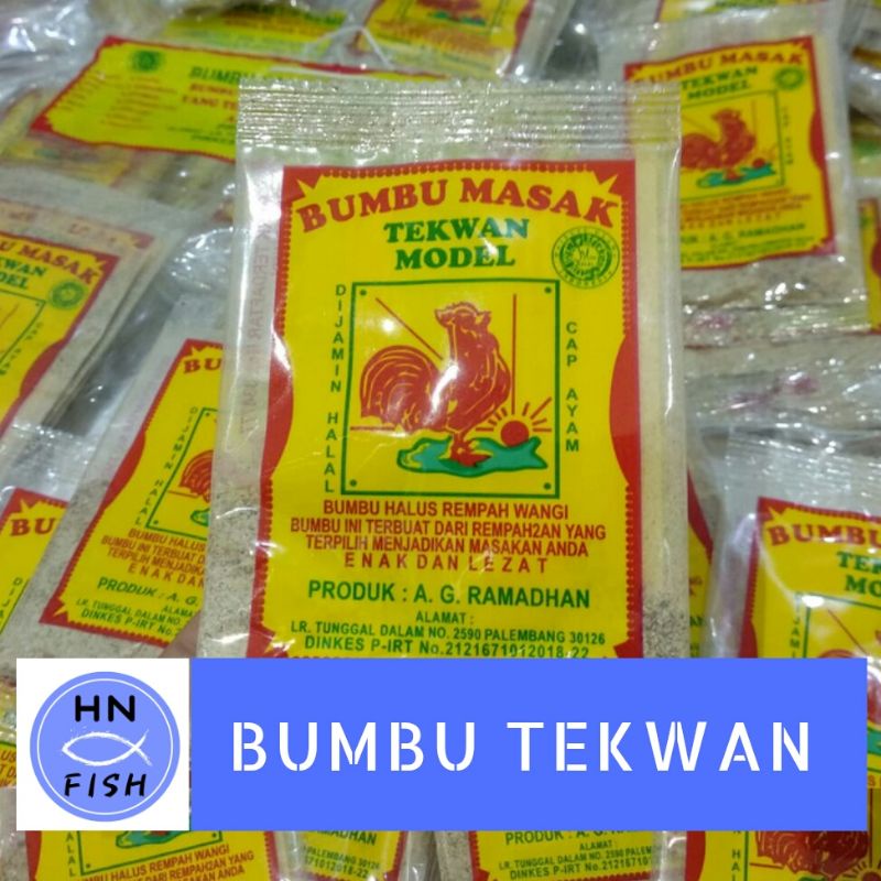 

Bumbu Tekwan Cap Ayam 7 Gr / BUMBU TEKWAN / MODEL REMPAH WANGI / BUMBU TEKWAN KERING PENYEDAP TEKWAN