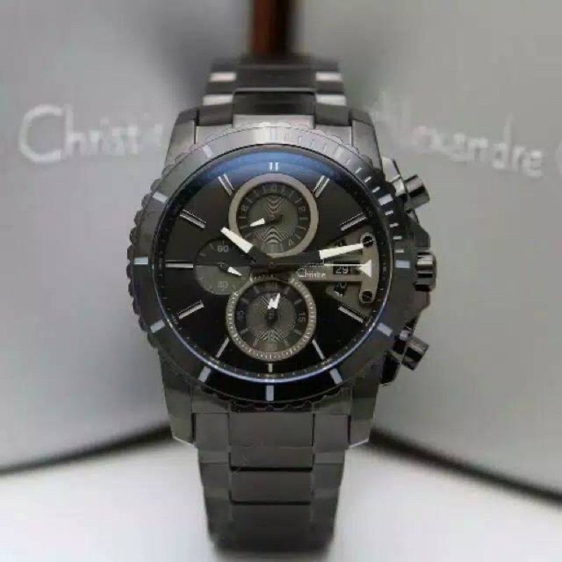 JAM TANGAN PRIA ALEXANDRE CHRISTIE AC 6532 FULL BLACK AC 6532 ORIGINAL