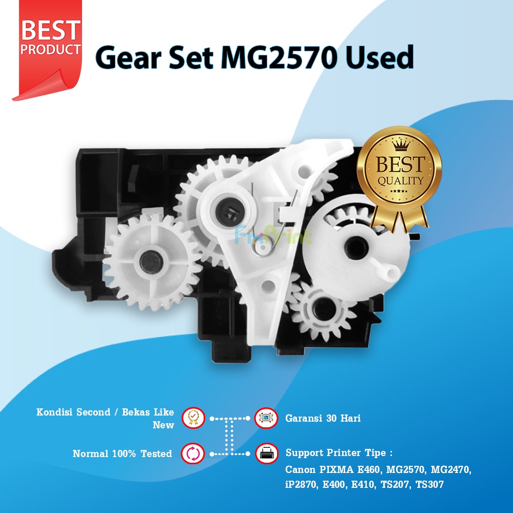 Gear Set Mekanik Samping Printer Canon E460 MG2570 MG2270 MG2470 iP2870 E400 Bekas Cabutan Canon E460 Canon MG2570 Canon MG2470 Canon iP2870 Canon E400