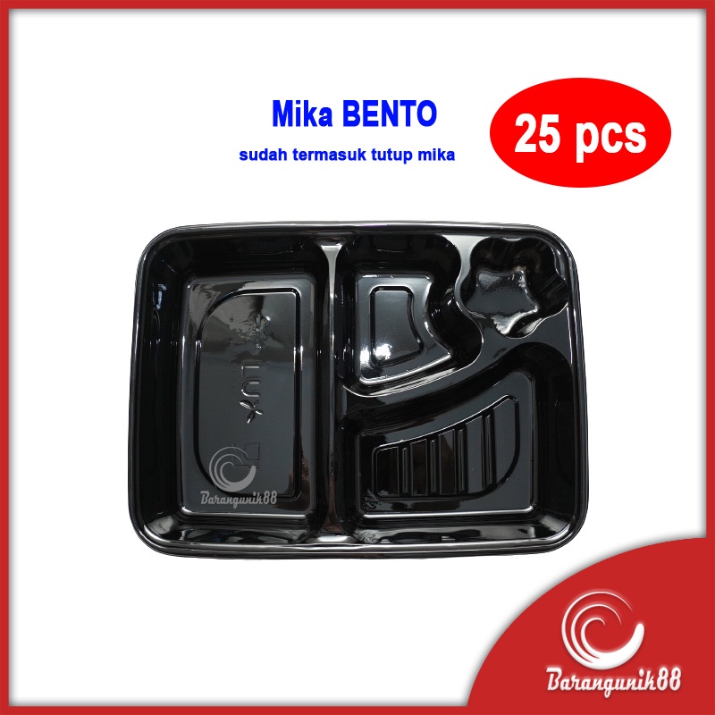 [25 pcs] Mika Bento Lux Food Grade High Quality Kotak Bento