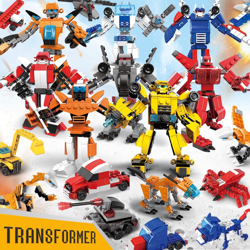 Mainan Bricks Robot Autobot Transformer 5 in 1