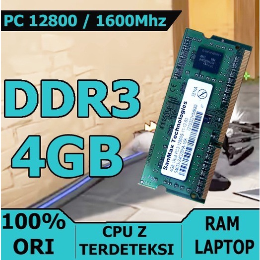 RAM LAPTOP SODIMM DDR3 4GB PC3-12800