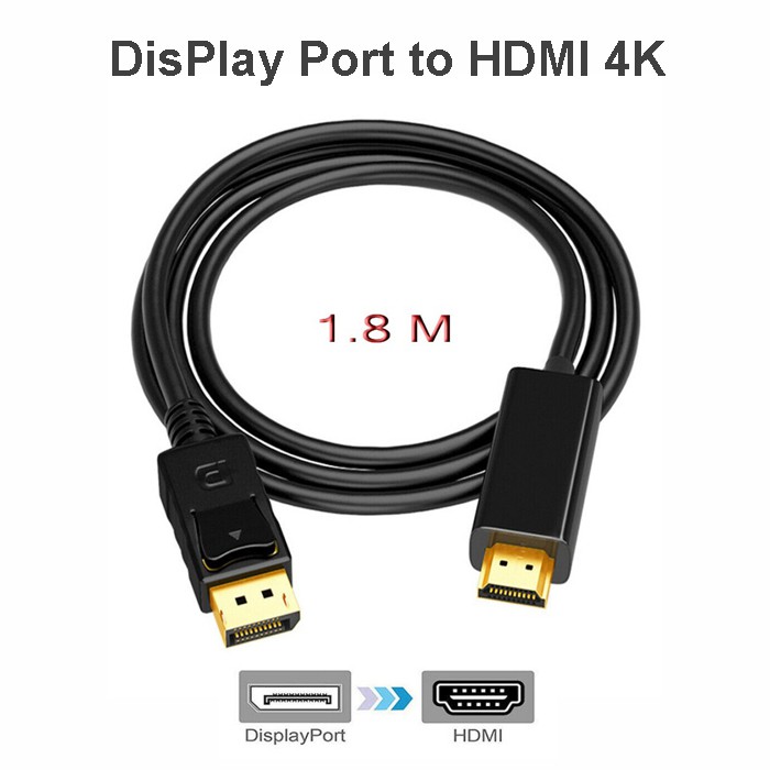 Kabel DP Display Port to HDMI 1.8M