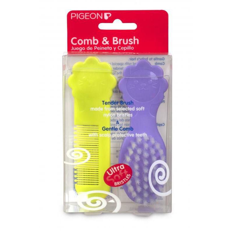 Pigeon Comb &amp; Hair Brush Set usia 0 sampai 12 bulan (K578)