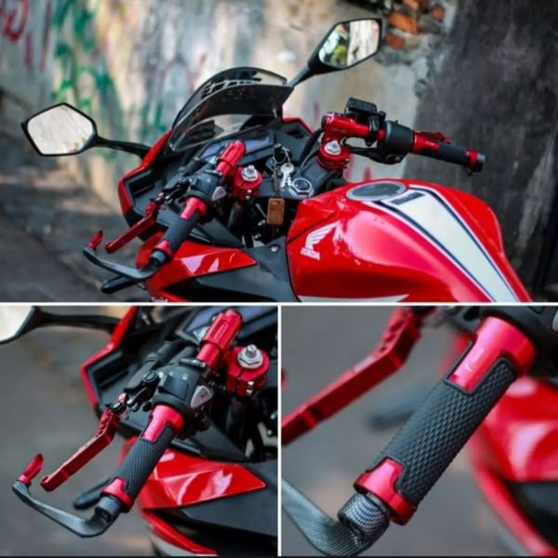 Handle variasi stelan full CNC + Proguard carbon sabit Nmax Pcx Vario Beat Mio CBR Tiger Fu Vixion Aerox mio j DLL