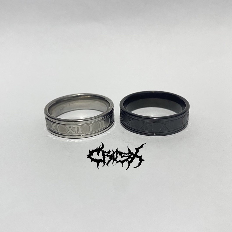 ROMAN RING / ROMAWI RING / CINCIN ROMAWI / COUPLE RING CINCIN COUPLE KOREAN STYLE RING CINCIN STYLE KOREA CINCIN AESTHETIC RING CINCIN TITANIUM CINCIN STAINLESS STEEL CINCIN PRIA CINCIN WANITA HIP HOP PUNK RETRO VINTAGE METAL RING