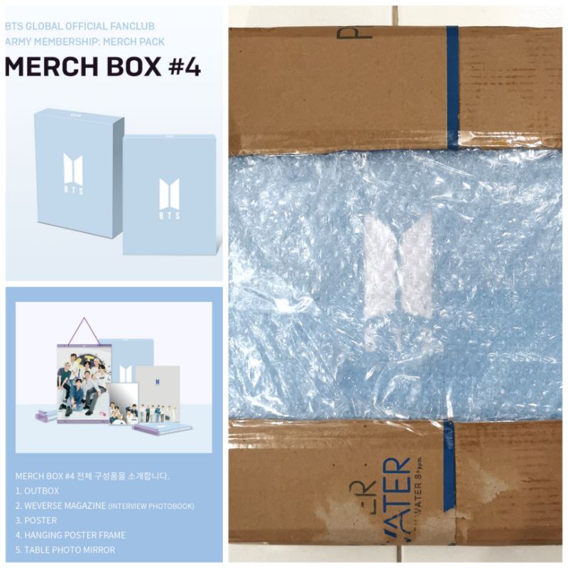 [READY] BTS MERCH BOX 4 FULLSET SEALED
