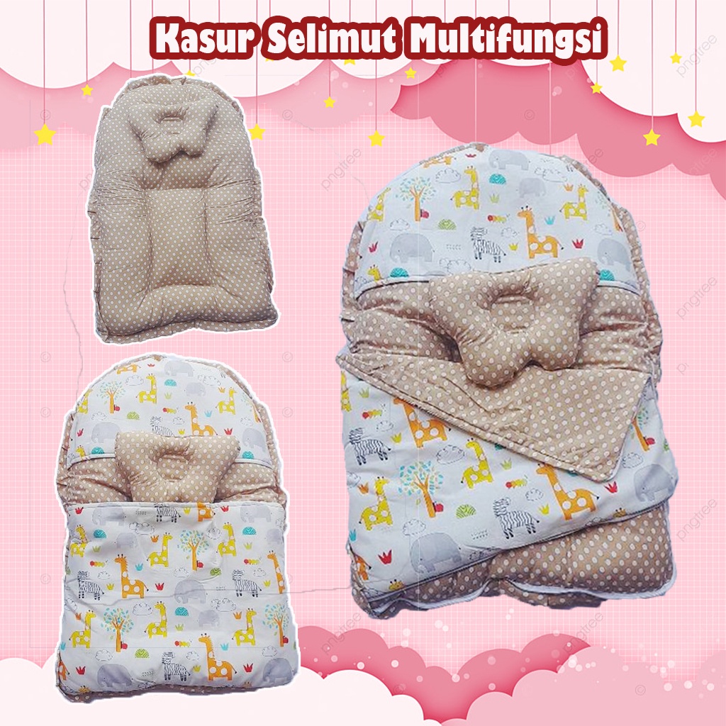 Kasur Bayi Seleeping Baby selimut Bayi Topi kasur Bayi Tebal