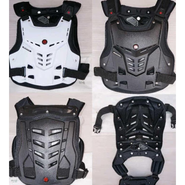 Body Protector Armor Scoyco AM05  warna PUTIH / WHITE dan HIJAU STABILO