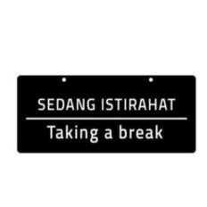 

Jual Sedang Istirahat Sign Board Acrylic Limited