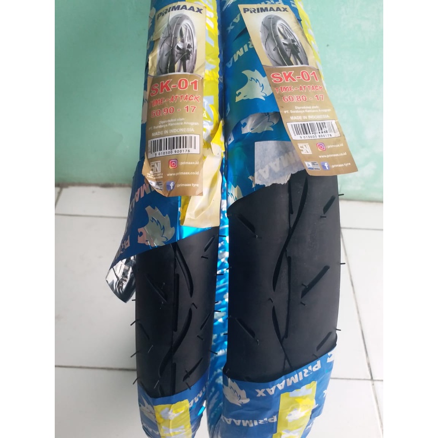 Ban Luar Sepasang Primax SK-01 50/ 90+ 60/ 80 , 50/90+ 70/80, 60/80+ 70/80, 70/80+ 80/80, 80/80+ 90/