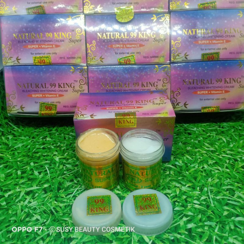 12 PCS CREAM NATURAL 99 KING SUPER SIANG &amp; MALAM