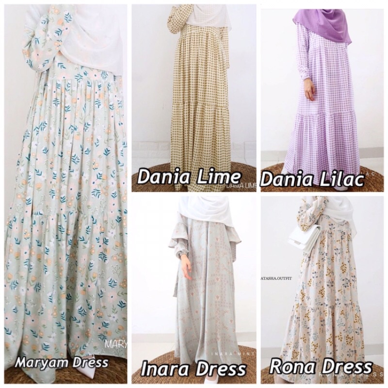 Inara Dress Latasha Outfit, Rona Dress, Maryam Dress, Dania Dress