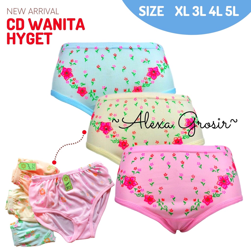 CELANA DALAM WANITA DEWASA CAHAYA HYGET SIZE 4L - ALEXA- ALEXA GROSIR