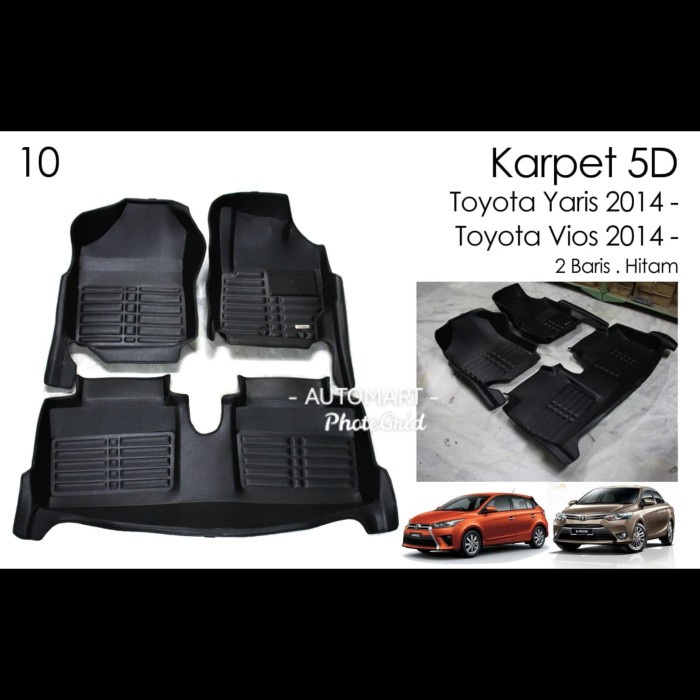 KARPET 5D MOBIL TOYOTA YARIS / VIOS 2014 2015 2016 2017