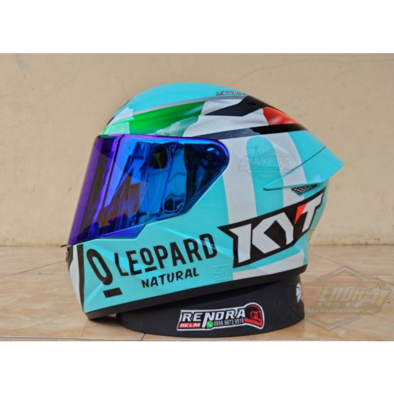 HELM KYT TT COURSE Motif/ Poloss. 100% Original. KYT TT C ( Ogkir Termurah 2 kg )-TT C L Denis Foggia