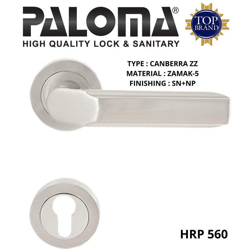 PALOMA HRP 560 Gagang Pintu Rumah Kamar Tidur Minimalis Full Solid