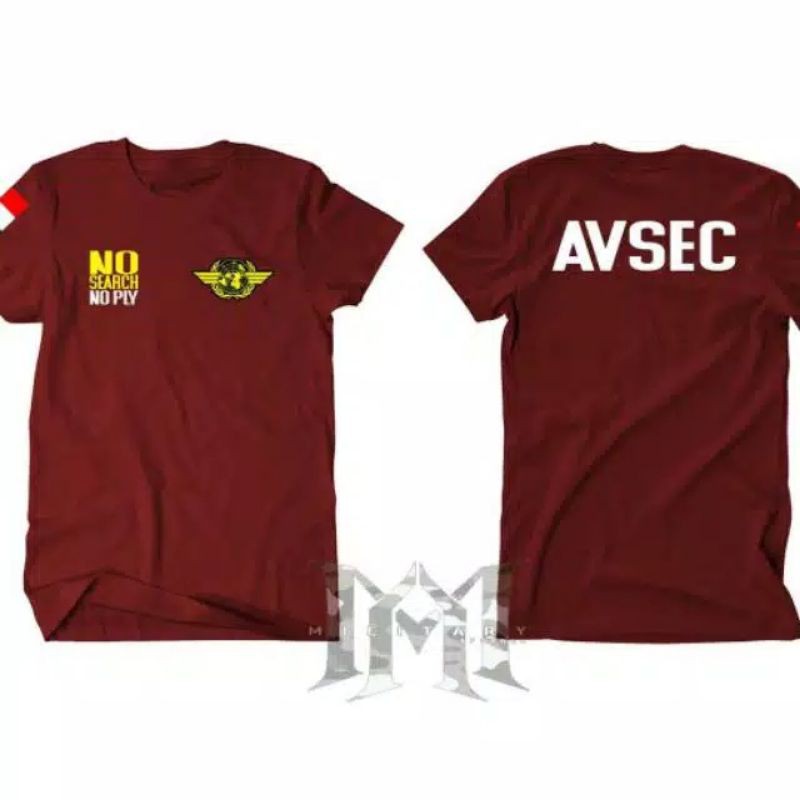 Kaos Baju AVSEC Lengan Pendek