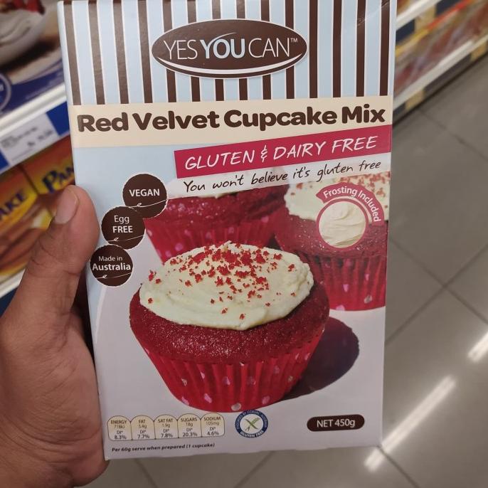 

_^_^_^] tepung gluten free red velvet cup cake mix - yes you can 450gr