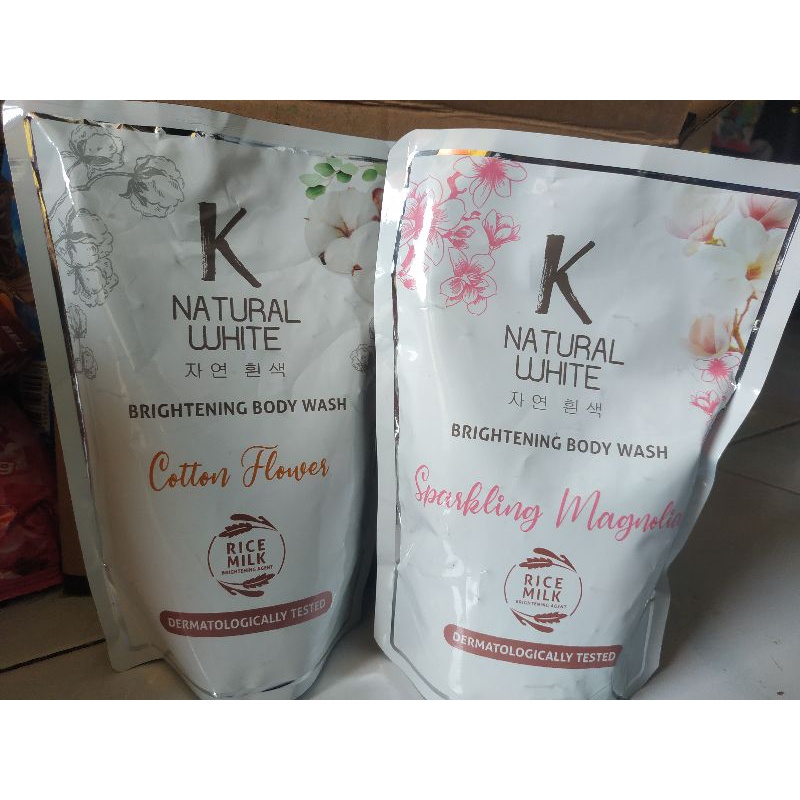 k natural white sabun cair
