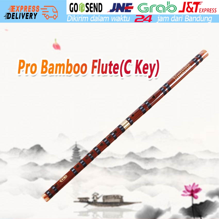 Seruling Bambu Import Professional Flute Bamboo Woodwind Musical Instrument Suling Bambu