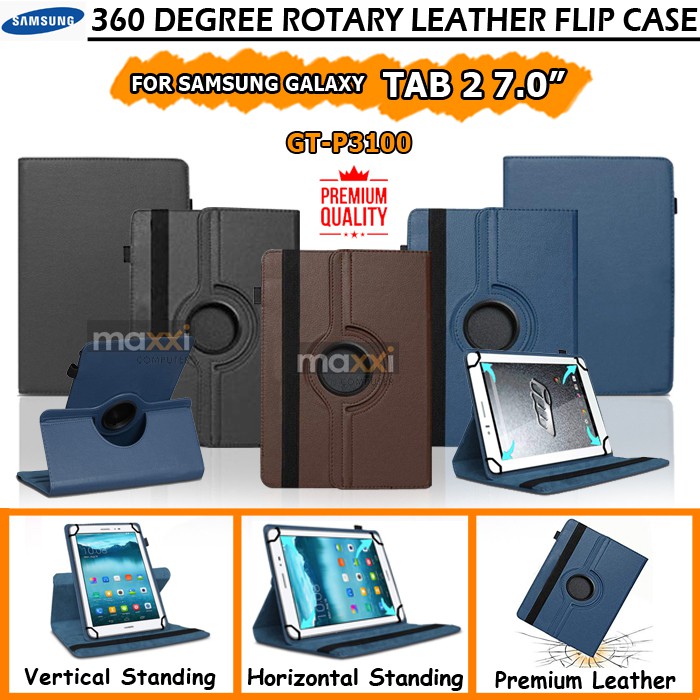 Samsung Galaxy Tab 2 Tab2 7.0 7Inch Tablet P3100 Case Casing Cover Kesing Sarung Bookcover Flipcase